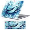 FFBOFFC Cover Rigida Compatibile con MacBook Pro 14 Pollici 2023-2021 Modello M3 A2992 A2918 M2 A2779 M1 A2442 con Touch ID, Plastica Custodia Protettiva Case & Copritastiera, Balena