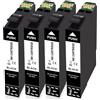 MEGOFFICE Compatibile con 604XL Cartucce Nero per Epson Expression Home XP3200 XP3205 XP4200 XP4205 XP2200 XP2205 Workforce WF2910 WF2930 WF2935 WF2950(4 Nero)