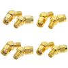 DollaTek 4 PCS Set completo 45/135 gradi SMA RP-SMA Connettore antenna Adattatore maschio femmina ALL in One Combo Accessori fai da te