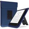 VOVIPO Borsa di Custodia per 6.8 7 Kindle Paperwhite(11th/12th Generazione), sacchetto di copertura protettiva con ventosa in silicone e supporto multi-angolo per 7 Kindle Colorsoft-Marina