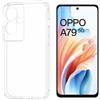 N NEWTOP Custodia Compatibile con OPPO A79 5G, Morbido TPU CLEAR Silicone Anti Urto Graffio Trasparente Slim Sottile Flessibile Case Posteriore Proteggi Vetro Display (Solo Cover)