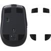 kwmobile Set Piedini di Ricambio per Mouse Compatibile con Logitech MX Anywhere 2S Mouse - Gommini nero - per Maggiore Controllo e Scorrevolezza