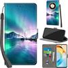 PHINIENLAND Cover per Honor X9b / Honor Magic 6 Lite Case PU Pelle Custodia [Kickstand] [Chiusura magnetica] [Slot per Schede], Portafoglio Flip Custodia per Honor X50 5G,Aurora