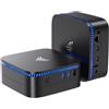 NiPoGi Pinova P1 Mini PC ΑΜD 3300U(Max 3.5GHz, 4C/4T, Migliore di 3200U/3250U),16GB DDR4 1TB SSD Mini Desktop Computer, Triplo Display DP 1.4+HDMI 2.0+USB 3.2 Type-C WiFi 5/BT 4.2 Radeon Graphics