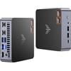 NiPoGi AM21 Mini PC АMD Ryzen 7 8745HS (8C/16T, fino a 4,9 GHz), 32 GB DDR5 5600 MHz 1 TB M.2 NVME SSD Mini Desktop Computer -11 Pro, АMD Radeon 780M, 4K Display Quad-Screen, 2x HDMI, DP, WiFi 6.