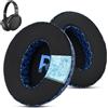 Wzsipod Cuscinetti Auricolari in Gel Rinfrescante Ricambio per Sennheiser HD 4.50BT/HD 4.50BTNC/HD4.50SE/HD4.40BT/HD4.30G/HD4.20S/HD458BT/HD 450/HD450BT/HD400S/HD350BT-（Nero e blu）