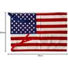 Ns Produzione Bandiere NS Bandiere Bandiera USA Americana Stati Uniti cm20x30 in Tessuto Nautico di 130gr m² Antivento [Allaccio a Scelta]