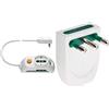 VIMAR Fp00511.C.B Multipla Universale Con Interruttore Luminoso, 2 Biprese, 1 Presa Universale & Ri.00204.B Spina Sicury 2P+T 16 A 250 V, Bianco