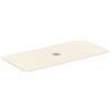 Ideal Standard - Ultra Flat S+, Piatto doccia rettangolare ultrasottile in resina effetto pietra, 170x80cm, Ideal Solid, Scarico centrale, Sabbia