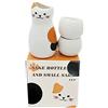 BAMINX Set per sakè in ceramica giapponese, con bottiglia di calicò, tazza da sakè, caraffa e 2 tazze, 3 pezzi, set regalo