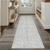 PureCozy Vintage Tappeto Cucina Antiscivolo Lavabile 60x240cm Blu Passatoia Corridoio Scendiletto Camera da Letto Sala Ufficio Lungo Carpet Pelo Corto Morbido Rug