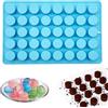 SEABABOO Stampo in Silicone Cilindrico, 40 Cavità 2 cm Stampi Silicone Gommoso a Forma di Cilindro per Caramella Fondente Ghiaccio Cioccolatini, Blu, 1 Pezzo (2cm)