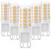 Flaspar Lampadina LED G9 3W, Lampadine G9 LED Luce Calda 2700K, Equivalente 40W Lampada Alogena, 400LM, 360 Gradi, AC220-240V, Nessun Lampeggio, Non-Dimmerabile, 5 Pezzi