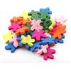 Perlin Perline di legno da infilare, 20 pezzi, motivo: perline colorate, per braccialetti fai da te, gioielli, collane, colore misto (stelle marine 30 mm x 26 mm)