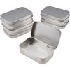 Vylro 6 Pezzi 9,5x6x2,2 cm Mini Scatola di Metallo, Mini Portaoggetti Tin Box