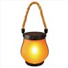 Sigmaled lighting - Lampada Solare Effetto Fiamma o Luce Continua, Lanterna da Esterno LED IP44 Crepuscolare, Lampade da Giardino a Ricarica Solare oppure USB, 48-50 Ore di Autonomia, 1 pezzo