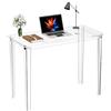 solaround Scrivania Consolle in Acrilico, per Studio, Trucco, Makeup, Gaming, Computer, Case e Ufficio, Salva Spazio (Trasparente, 100 cm)