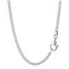 NKlaus collana 80cm catena a cordoncino diamantata argento 925 larghezza: 1,7mm catena argento 9578