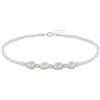 Schmuck Les Poulettes LES POULETTES BIJOUX - Bracciale Argento 925 4 Perle Coltivate e Piccole Perle Perlaceo Bianche