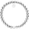 Purelei Bracciale con lettere Anxiety - Accessorio con significato - Gioielli impermeabili - con lettere in acciaio inox durevole - Regolabile - Bigiotteria alla moda per il tuo look personalizzato