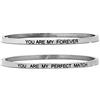 Beloved Bracciale da donna in acciaio Emozionale - frasi, pensieri, parole con charms - incisione su due lati - colore silver (BL1 Silver)