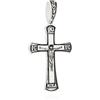 NKlaus Ciondolo a croce in argento 925 37,7 mm x 26,3 mm Crocifisso di Gesù Cristo 15336
