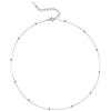 IMINI Minimalista S925 Collana In Argento Sterling Per Donne Ragazze Adolescenti Satellite Stratificazione Girocolli Semplici Fascino Regolabile Gioielli Moda Regali Compleanno Anniversario Fidanzata