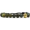 Samsara Bracciale Tibetano Buddista con Turchese Africano, Lunghezza Regolabile, Gioiello Ispirato alla Tradizione Spirituale con Filo in Cotone Cerato Resistente, Accessorio Unisex Artigianale