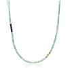 COAI Collana da Uomo e da Donna con Perline Heishi di Avventurina Verde 60cm