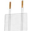 CAMPINGAZ 205690 - Griglia Rettangolare per Barbecue Simple Double, con Impugnatura in Legno, Dimensioni: 67 x 40 cm