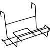 Sauvic Supporto per fioriera acciaio plastificato nero 40x18 cm