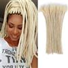 Huarisi Extension Blonde Dreadlock da 12 pollici, capelli umani, 0,2 cm, 30 extension, capelli veri da donna, fatti a mano, permanenti, dreadlocks Extension Colour 613 Can Be Curled