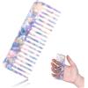 Bewudy Pettine per capelli antistatico, da donna, per capelli lunghi e lunghi (viola)