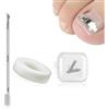 EUYKQNOI 3 Pcs Strumenti Per Unghie Incarnite, Fibbia Per unghie incarnite piedi,divaricatore unghie incarnite,unghia incarnita alluce,correzione unghie incarnite,In Acciaio Inox