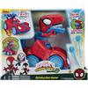 SPIDEY AND HIS AMAZING FRIENDS Marvel Spidey-Rex Racer - Veicolo da 20,3 cm con suoni che si trasformano da veicolo a dinosauro