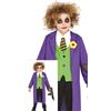 FIESTAS GUIRCA Guirca The Joker Costume Giullare Loco 7/9, Giallo, Viola e Verde, Taglia 7-9 Anni 87323