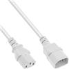 InLine® Prolunga per apparecchi a freddo, C13 a C14, bianco, 1,5 m