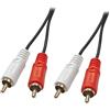 Lindy 35660 Cavo Audio Stereo 2 x RCA Maschio/Maschio, 1m