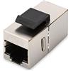 Digitus DN93613 Adattatore Passante 2X8 Poli Rj45 Schermato Cat.6 con Ganci per Pannelli, Keystone Clutch - Rj45, Cat 6 - Schermato