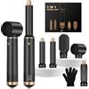 UKYITU Airbrush 5 in 1, Asciugacapelli 5 in 1, spazzola soffiante 5 in 1, con asciugacapelli, spazzola soffiante, Airflow ferro arricciacapelli, spazzola termica per asciugare e arricciare, spazzola