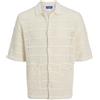JACK & JONES Jorretiro Crochet Knit Polo Se25, Sale Marino, M