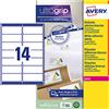 AVERY ETICHETTA ADESIVA L7163 BIANCA L7163-15 15FG A4 99,1X38,1MM