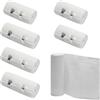 KQDRAVINE 6 Pezzi Bende Elastiche per Bendaggi con Clip, 2 Misure (7,5 Cm/10 Cm x 4,5 M) Riutilizzabili Benda Elastica per Fasciatura, Traspiranti Bende per Polso Caviglia Ginocchio