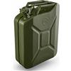 MAKA Tanica benzina per carburante diesel 5 10 20 lt in metallo verde militare