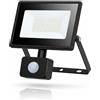 Faretto LED Slim Esterno 20W 30W 50W con Sensore Crepuscolare Luce Fredda 6500K