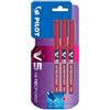 Pilot Penna Roller V5 - Rossa (confezione da 3)