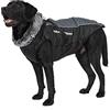 Enetos Giacca invernale per cani 2 in 1, funziona con imbracature, impermeabile, antivento, reversibile, per cani di taglia M, taglia L, con collare peloso, 2XL-6XL