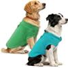CUEMOON 2 Maglioncino per Cani e Gatti di Piccola Taglia, Gilet per Cani in Pile Elasticizzato Blu Verde, S