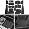 CDEFG Compatibile con Volvo XC60 Hybrid Recharge 2018-2023 2024, Tappetino Antiscivolo Antipolvere Antigraffio Tappetini in Gomma Portabicchieri per Interni Auto XC60 2024 Accessori (Nero)