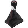 TUCKBOLD Pomello del Cambio Manuale a 6 Velocità con Copertura per Audi A4 B8 No.8K0863278H | Leva del Cambio del Cambio del Cambio Nero Cromato Argento Rosso in Plastica 1 Pezzo